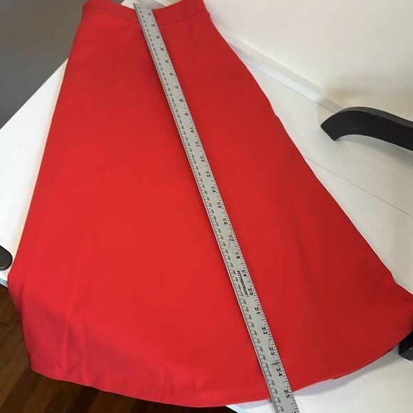 Tahari Women’s XL Dark Coral Hidden Pocket A Line Skirt for Spring 2024! - Picture 7 of 8